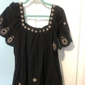 BCBGMAXAZRIA Black and Tan Dress
